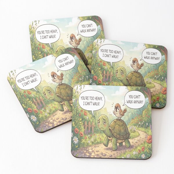 Item preview, Funny Turtle and Bird Dialogue designed and sold by AfresStudio.