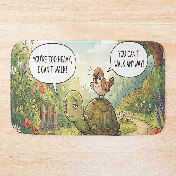 Item preview, Funny Turtle and Bird Dialogue designed and sold by AfresStudio.