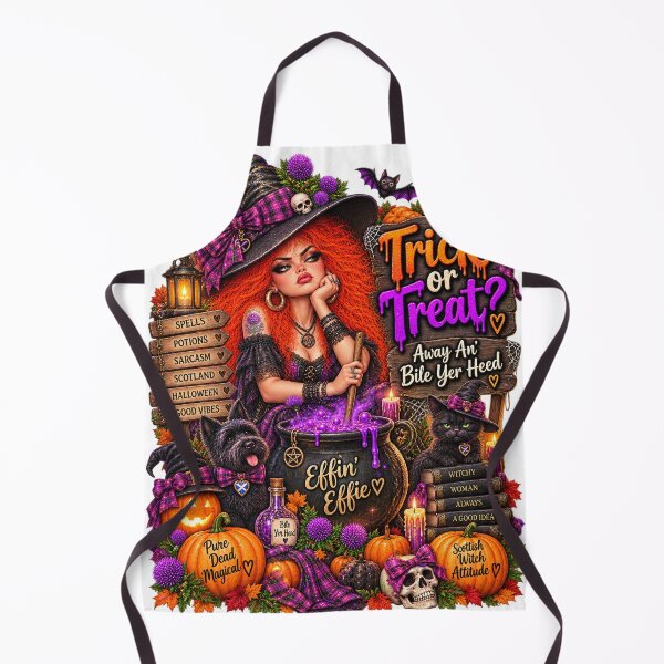 Item preview, Effin’ Effie – ¿Truco o trato? ¡Fuera de aquí! designed and sold by Thistleinkart.