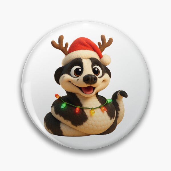 Item preview, Panda Pied Ball Python Christmas designed and sold by Sillytoe.