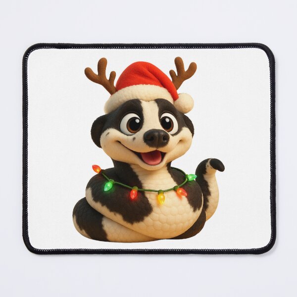 Item preview, Panda Pied Ball Python Christmas designed and sold by Sillytoe.