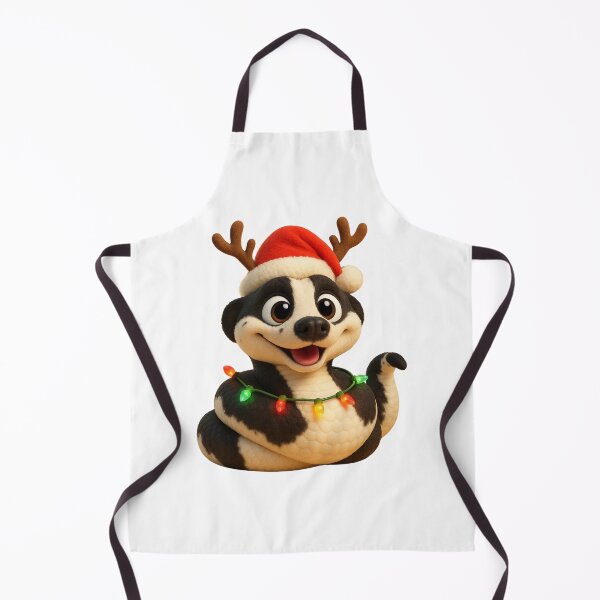 Item preview, Panda Pied Ball Python Christmas designed and sold by Sillytoe.