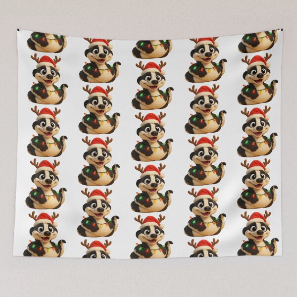 Item preview, Panda Pied Ball Python Christmas designed and sold by Sillytoe.