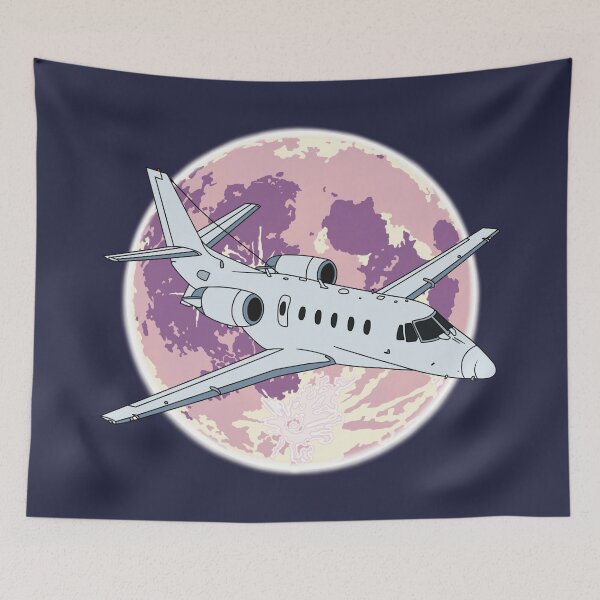 Item preview, Cessna Citation Jet Flying at Night Aviation Design designed and sold by skye-studio.