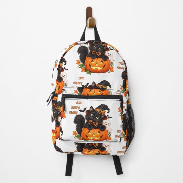 Item preview, Cute Creepy Halloween Floof Black Cat designed and sold by lumar23.
