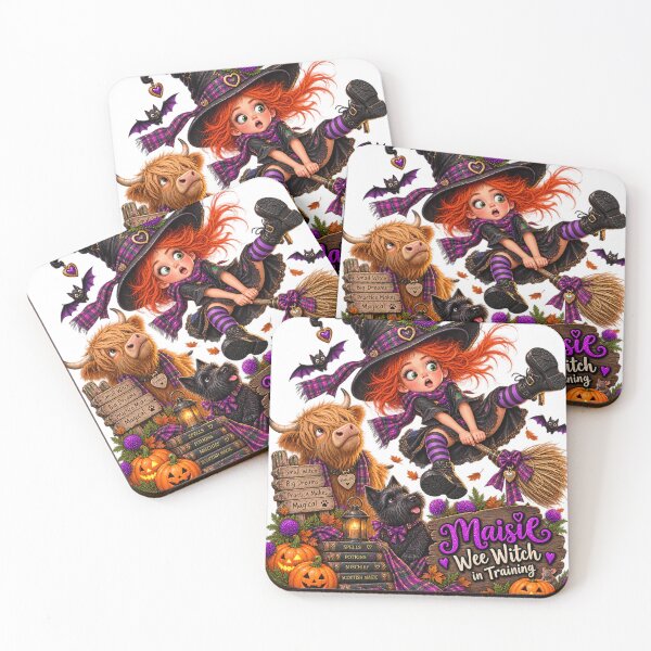Item preview, Maisie – Wee Witch in Training | Funny Scottish Witch designed and sold by Thistleinkart.