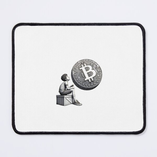 Item preview, Bitcoin Thinker Crypto Investor Art designed and sold by UrbanKosi.