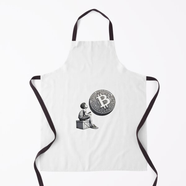 Item preview, Arte del pensador de Bitcoin y del inversor en criptomonedas designed and sold by UrbanKosi.