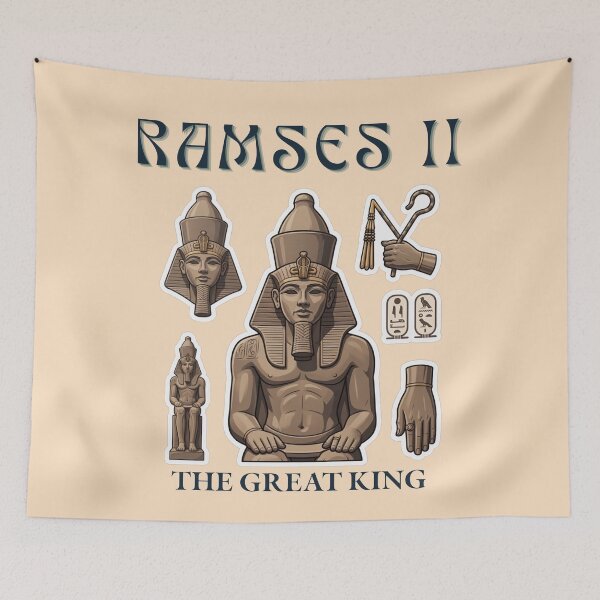 Item preview, Ramses II The Great King Ancient Egyptian Sticker  designed and sold by KaBaRen.