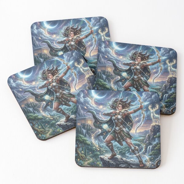 Item preview, Artemis Hunting Beneath the Moonlit Sky designed and sold by Artsy Universe.
