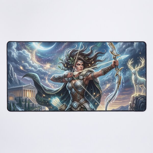 Item preview, Artemis Hunting Beneath the Moonlit Sky designed and sold by Artsy Universe.