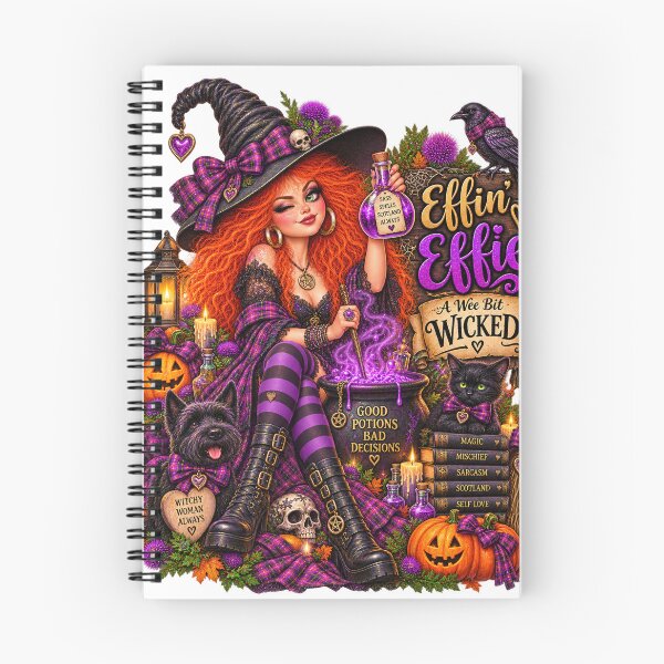 Item preview, Effin’ Effie – A Wee Bit Wicked | Scottish Witch designed and sold by Thistleinkart.