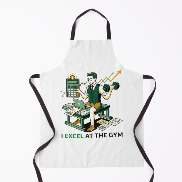 Item preview, I Excel At The Gym - Funny Accountant Data Analyst Workout Quote. designed and sold by spreadsheetcafe.