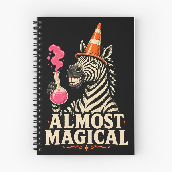Item preview, Almost Magical Funny Zebra Traffic Cone Wizard Humor Gift designed and sold by LeSoniPapaPrint.