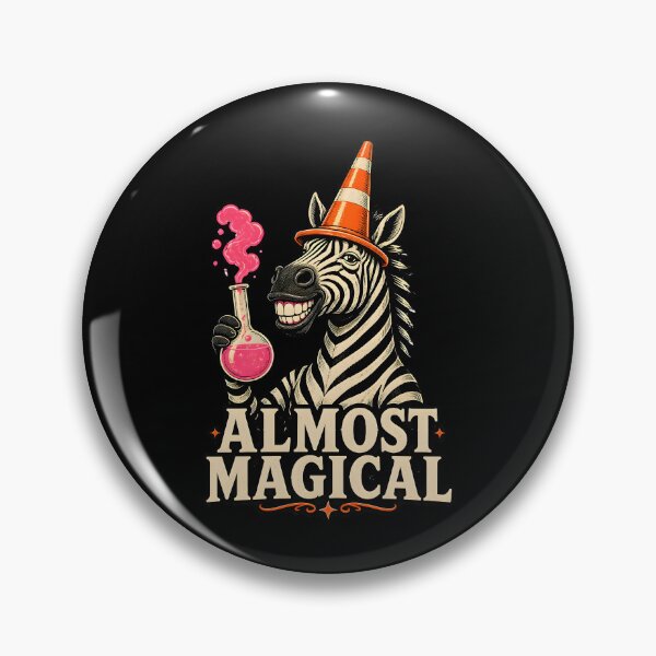 Item preview, Almost Magical Funny Zebra Traffic Cone Wizard Humor Gift designed and sold by LeSoniPapaPrint.