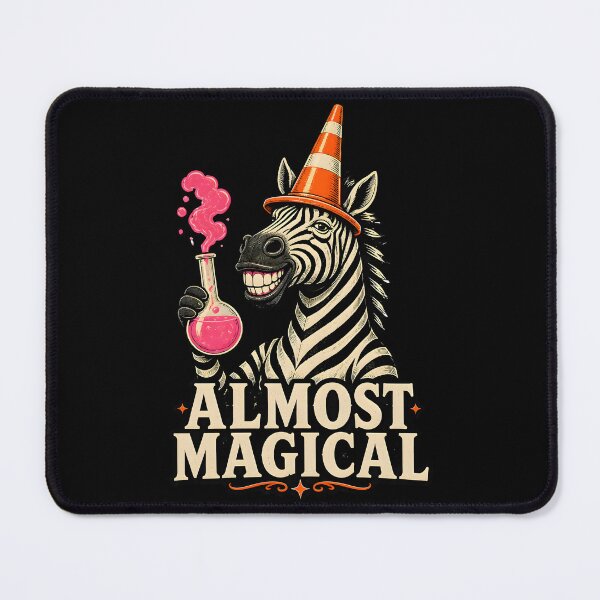 Item preview, Almost Magical Funny Zebra Traffic Cone Wizard Humor Gift designed and sold by LeSoniPapaPrint.