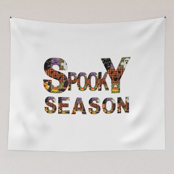 Item preview, Spooky Season Patchwork Letters Halloween T-Shirt designed and sold by VibranPalette.