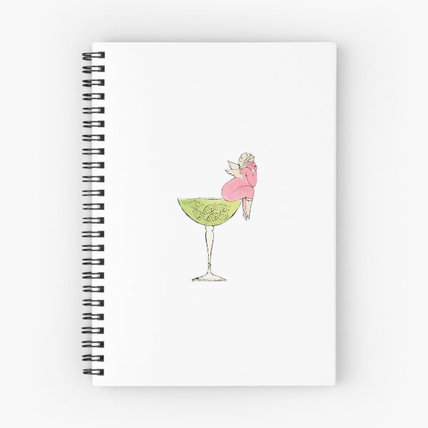 Item preview, cupid drink strawberry berries angel retro vintage pink matcha green designed and sold by bunnylover4life.
