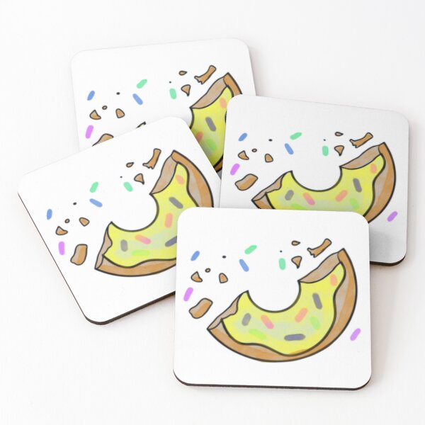 Item preview, Donut with yellow Icing and Sprinkles Sticker - one bite left designed and sold by alanamaeart.