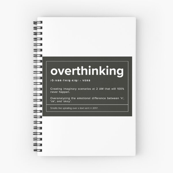 Item preview, overthinking definition designed and sold by Explicitly-Random.