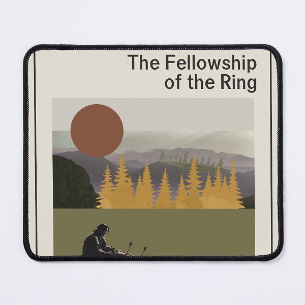 Item preview, The Lord of the Rings: Fellowship of the Ring Midcentury Modern Poster designed and sold by randomcitizen16.