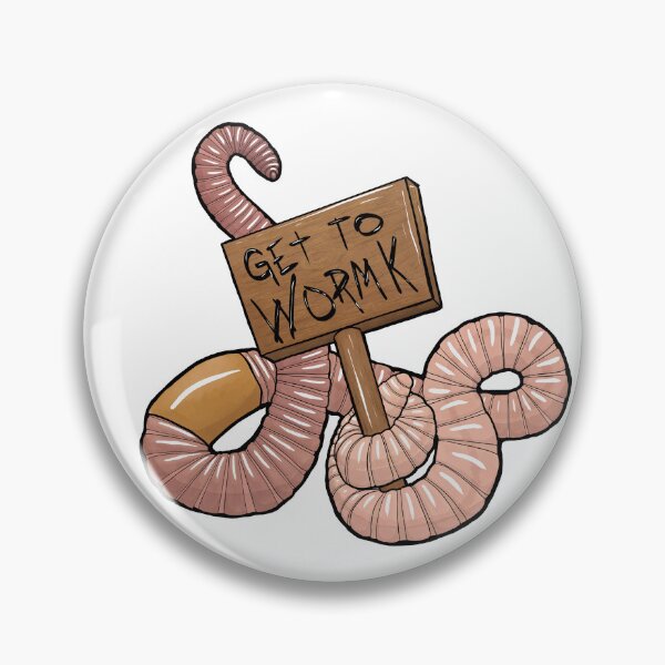 Item preview, Get to Wormk (Pinkish worm!) designed and sold by SlugsNeedHugs.