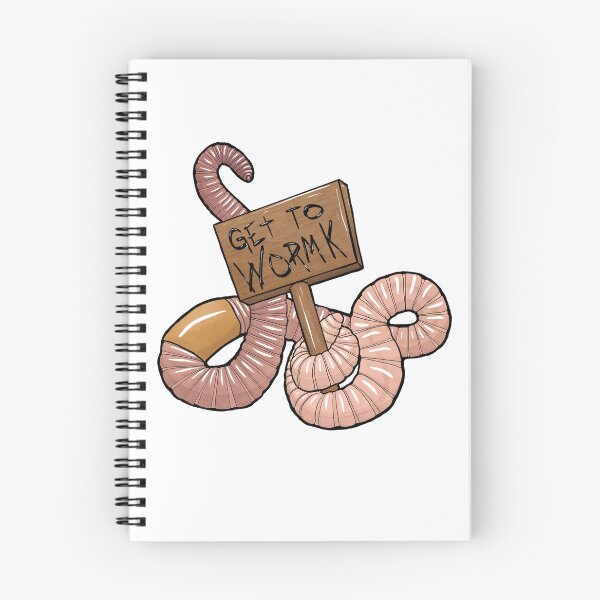 Item preview, Get to Wormk (Pinkish worm!) designed and sold by SlugsNeedHugs.