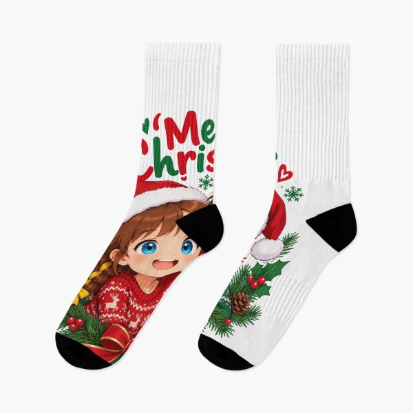 Item preview, Kenzie Merry Christmas Wreath Cartoon Character designed and sold by Kenzie & Co.
