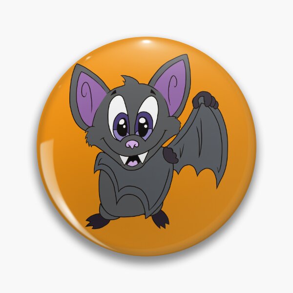 Item preview, Cute Kawaii Bat with Big Purple Eyes - Adorable spooky Cozy Critter Cartoon designed and sold by CozyCritters8.