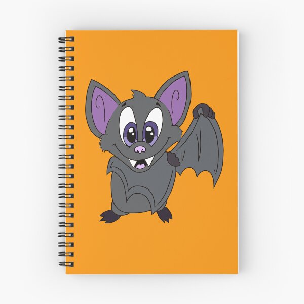 Item preview, Cute Kawaii Bat with Big Purple Eyes - Adorable spooky Cozy Critter Cartoon designed and sold by CozyCritters8.