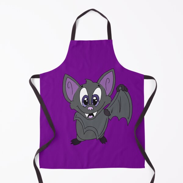 Item preview, Cute Kawaii Bat with Big Purple Eyes - Adorable spooky Cozy Critter Cartoon designed and sold by CozyCritters8.