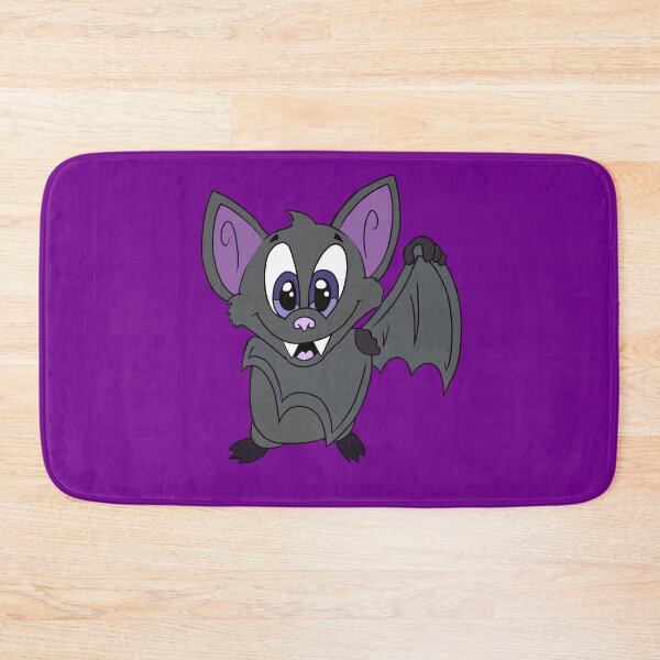 Item preview, Cute Kawaii Bat with Big Purple Eyes - Adorable spooky Cozy Critter Cartoon designed and sold by CozyCritters8.