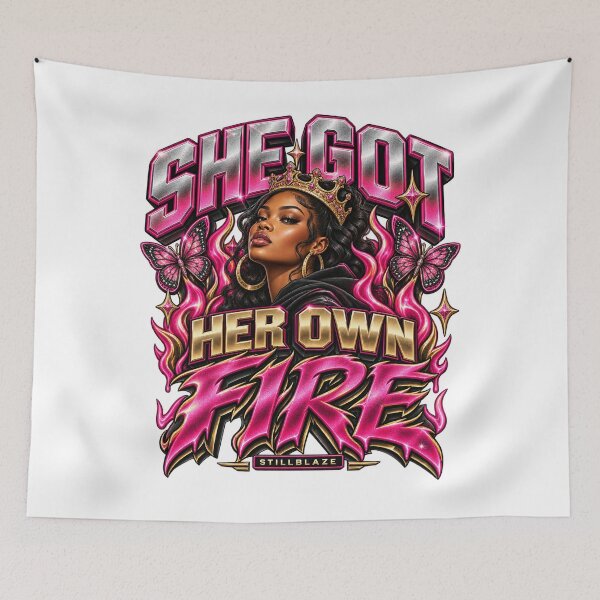 Item preview, She Got Her Own Fire – Women’s Streetwear by STILLBLAZE designed and sold by BilcoStillbaze.