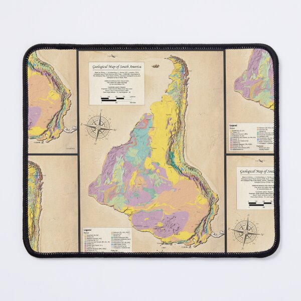 Item preview, Geological Map of South America - down side up designed and sold by Groenendijk.