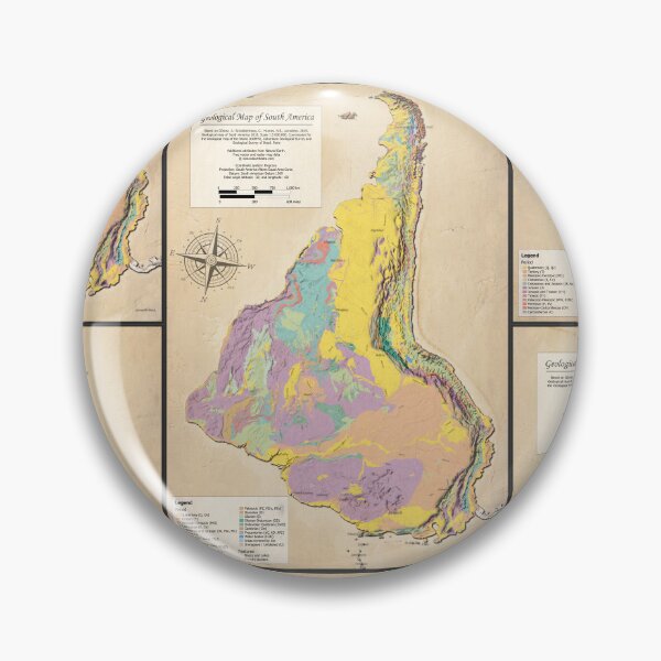 Item preview, Geological Map of South America - down side up designed and sold by Groenendijk.