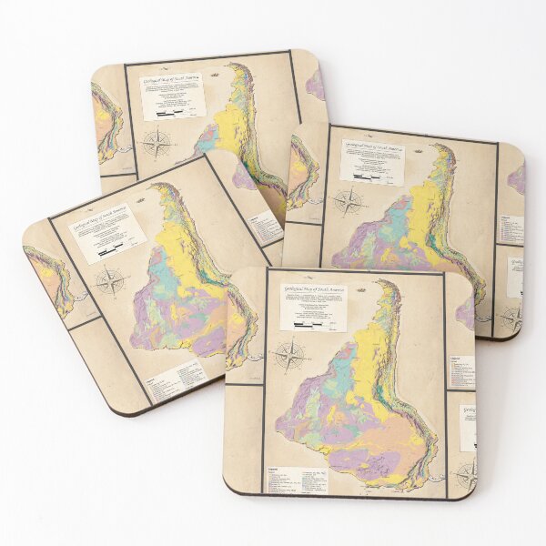 Item preview, Geological Map of South America - down side up designed and sold by Groenendijk.