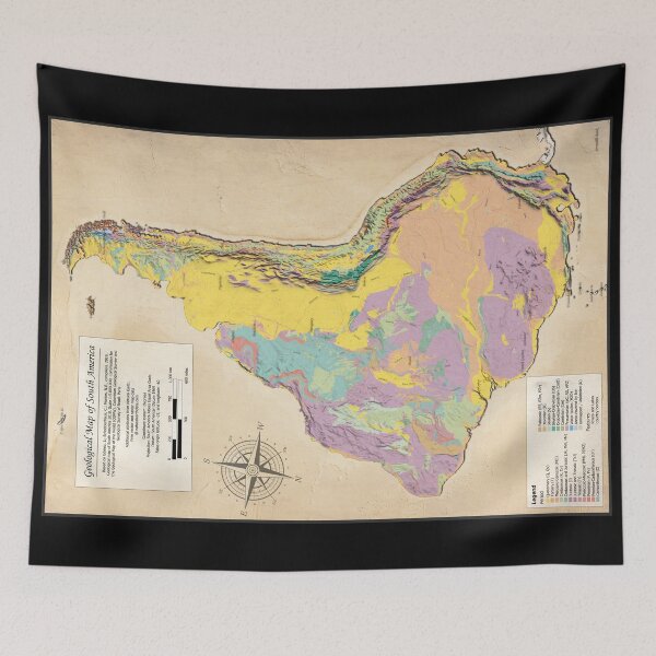 Item preview, Geological Map of South America - down side up designed and sold by Groenendijk.