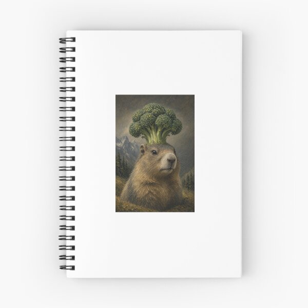 Item preview, Broccoli Marmot - The Mountain's Strangest Resident designed and sold by AnotherMarmot.