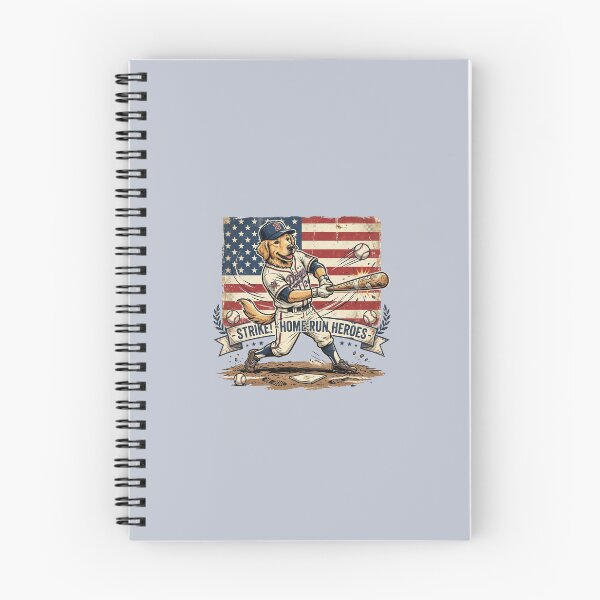 Item preview, Retro Baseball Dog: Vintage-Style USA Pride designed and sold by FootprintofLove.