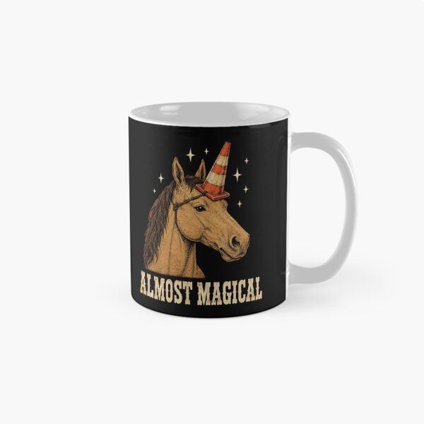 Item preview, Almost Magical Funny Horse Traffic Cone Unicorn designed and sold by haloochichi.