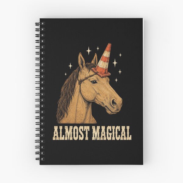 Item preview, Almost Magical Funny Horse Traffic Cone Unicorn designed and sold by haloochichi.