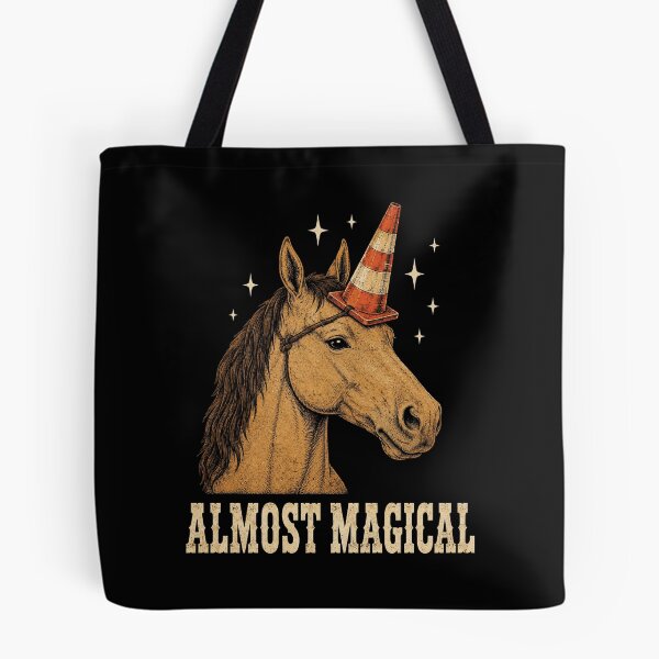Item preview, Almost Magical Funny Horse Traffic Cone Unicorn designed and sold by haloochichi.