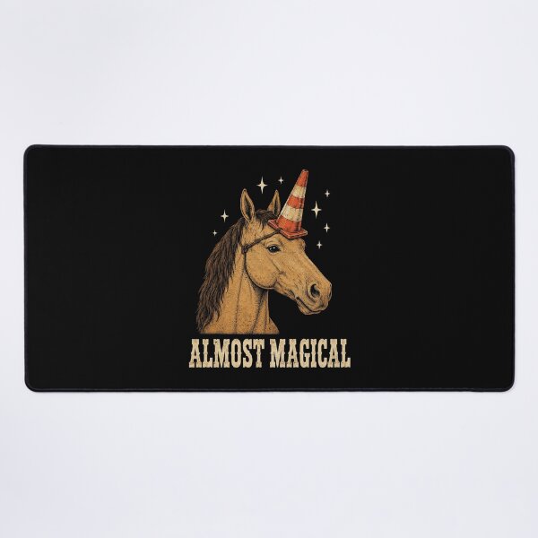 Item preview, Almost Magical Funny Horse Traffic Cone Unicorn designed and sold by haloochichi.