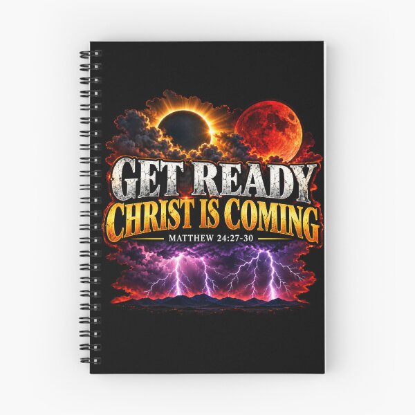 Item preview, Get Ready. Christ is Coming. Matthew 24:27-30 designed and sold by TheBibleStop.