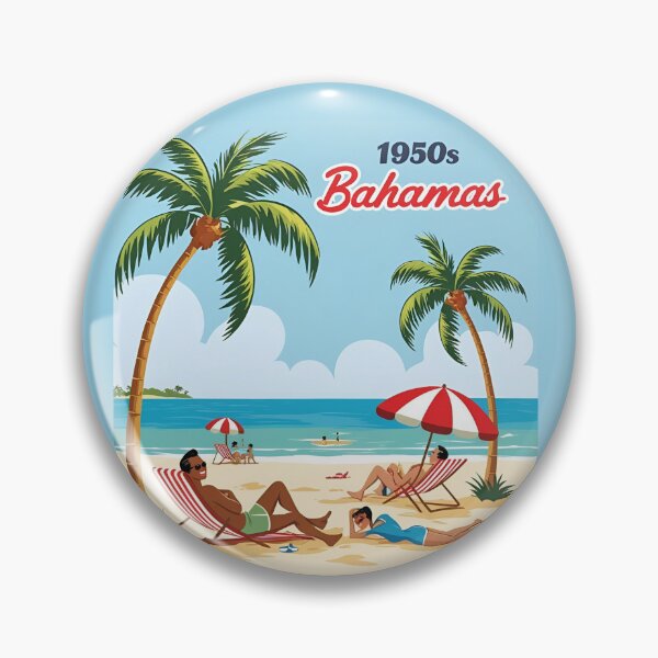 Item preview, Vintage Bahamas 1950s Poster designed and sold by Eclipse 3699.