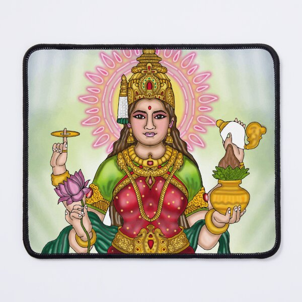Item preview, Goddess Lakshmi Digital Drawing | Hindu Goddess of Wealth and Prosperity designed and sold by Harshit_Digital_Arts.
