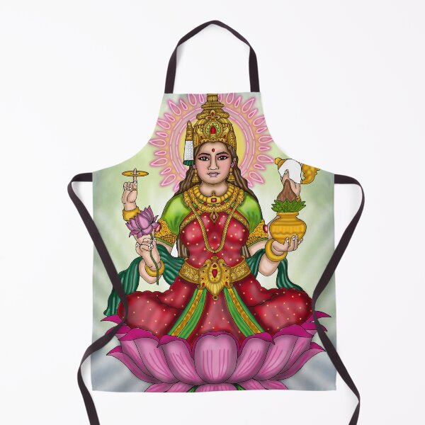 Item preview, Goddess Lakshmi Digital Drawing | Hindu Goddess of Wealth and Prosperity designed and sold by Harshit_Digital_Arts.