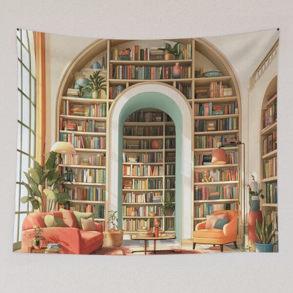 Item preview, Sun Lit Library designed and sold by bubblyrainbow.