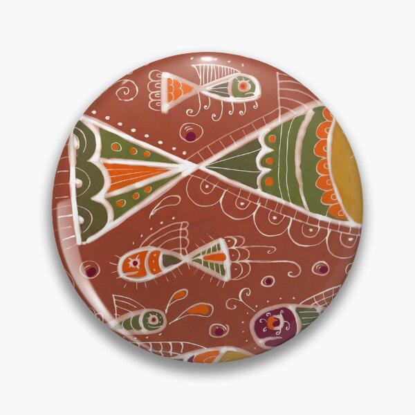 Item preview, Whimsical Folk Fish Illustration designed and sold by Fani*.