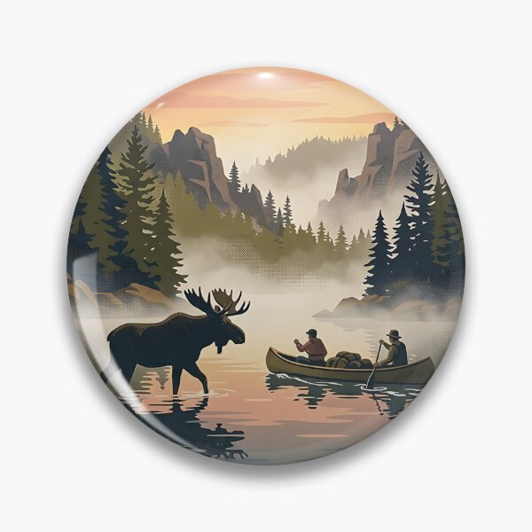 Item preview, Moose Northern Lake designed and sold by PictoVibe.